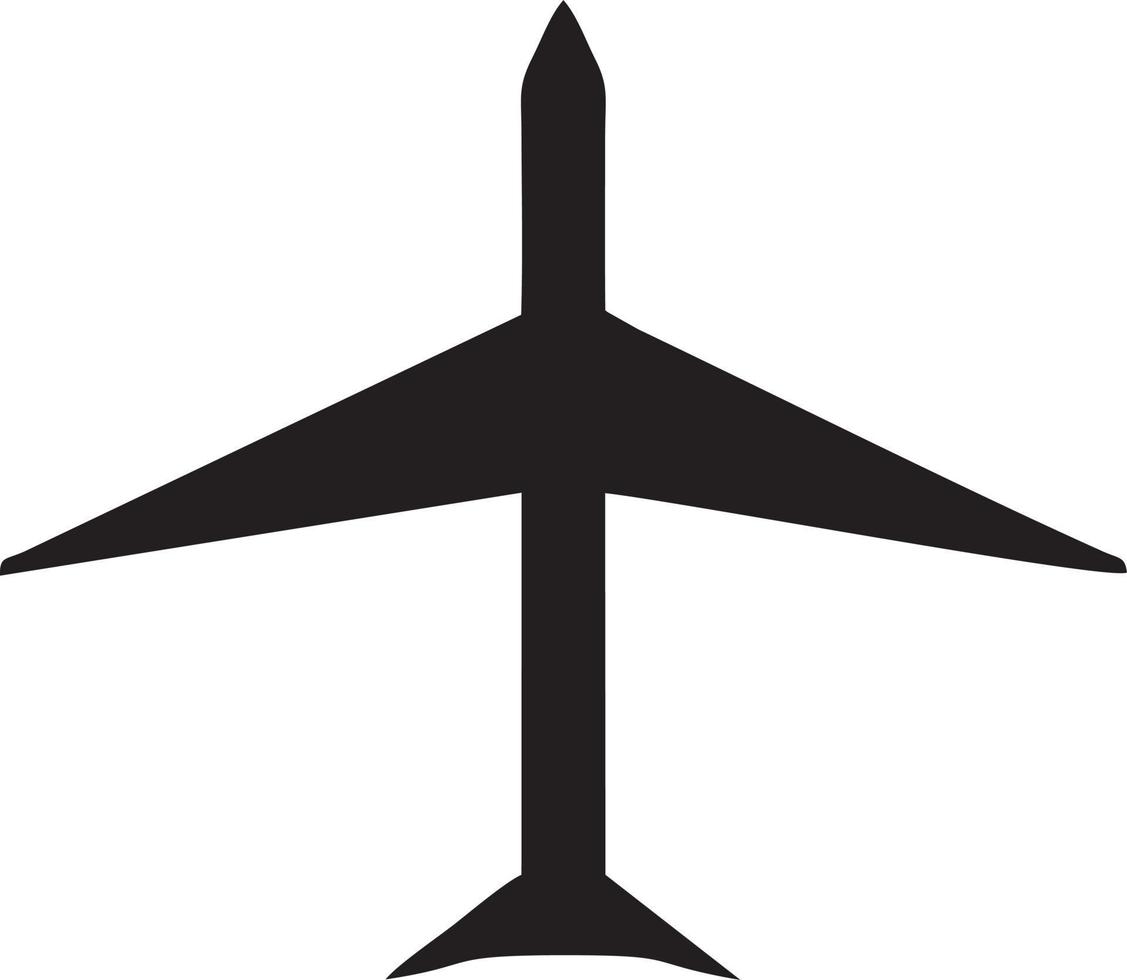 Plane icon symbol image vector, illustration of the flight aviation in black image. EPS 10 vector