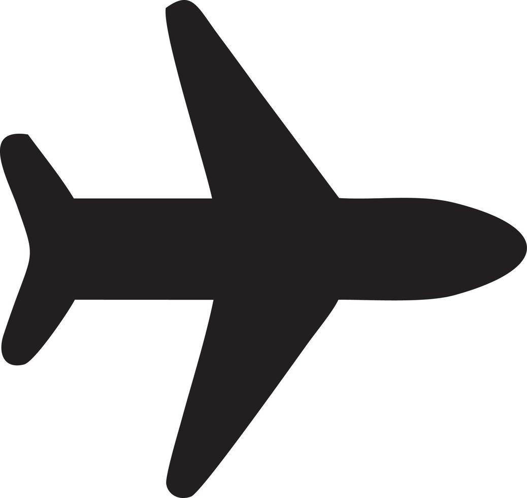 Plane icon symbol image vector, illustration of the flight aviation in black image. EPS 10 vector