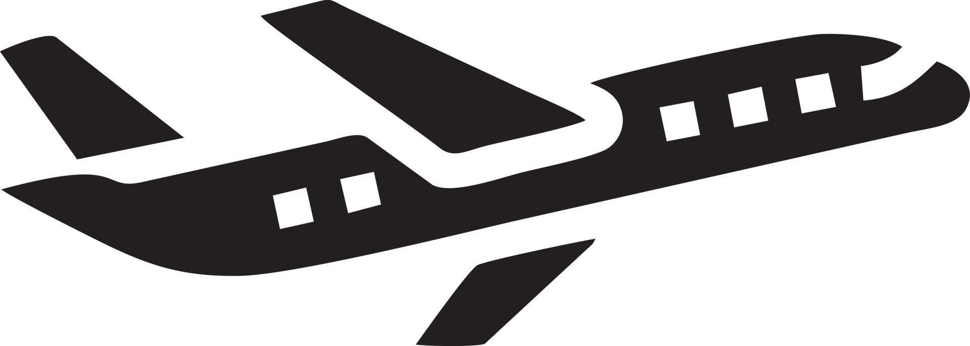 Plane icon symbol image vector, illustration of the flight aviation in black image. EPS 10 vector