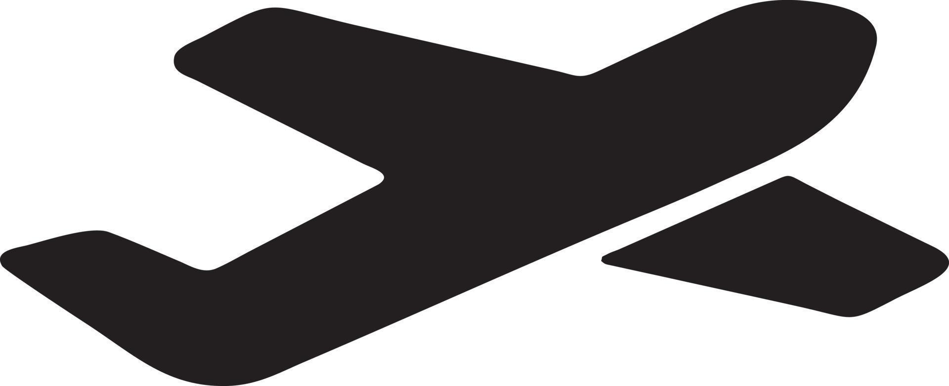 Plane icon symbol image vector, illustration of the flight aviation in black image. EPS 10 vector