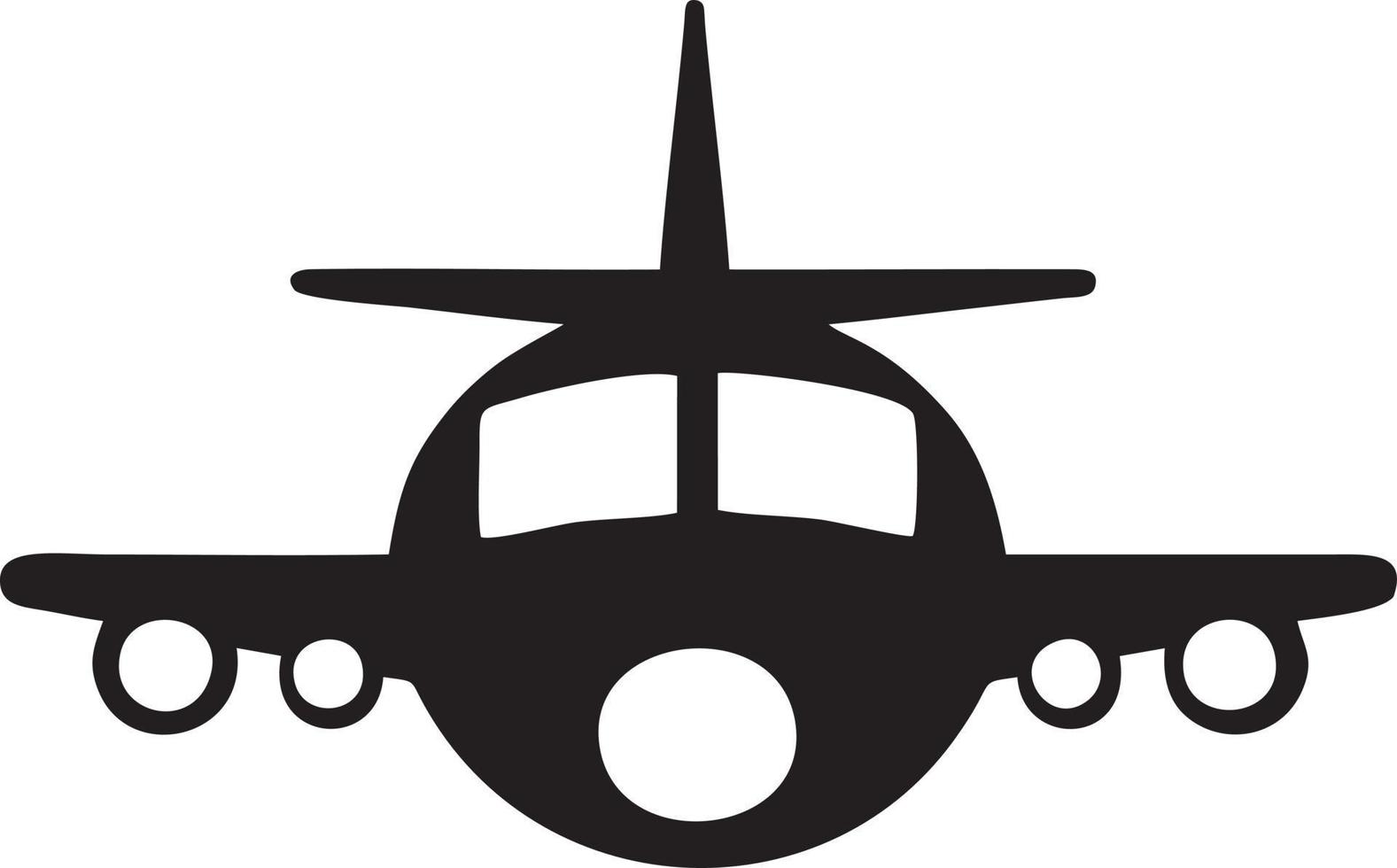 Plane icon symbol image vector, illustration of the flight aviation in black image. EPS 10 vector