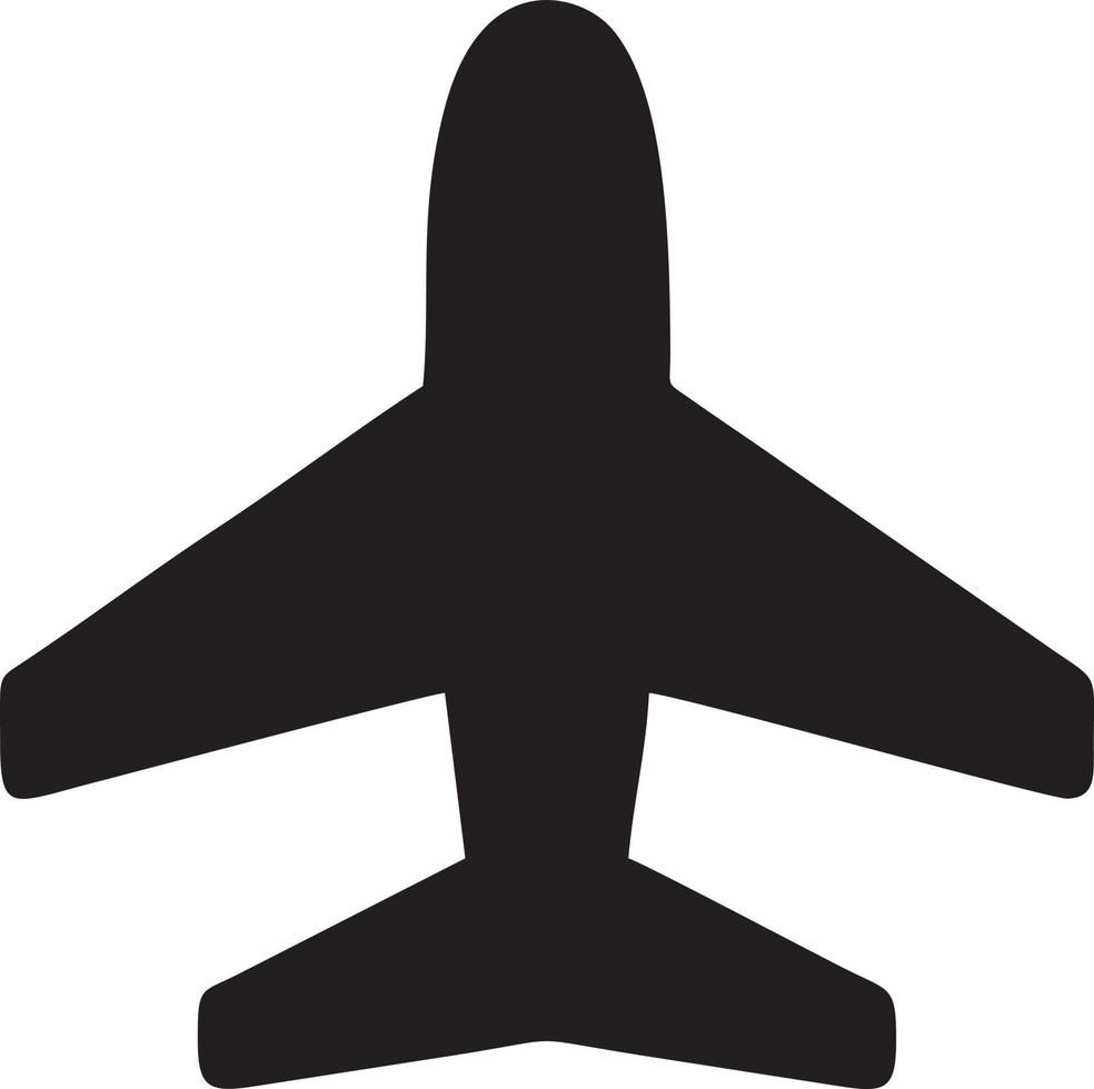 Plane icon symbol image vector, illustration of the flight aviation in black image. EPS 10 vector