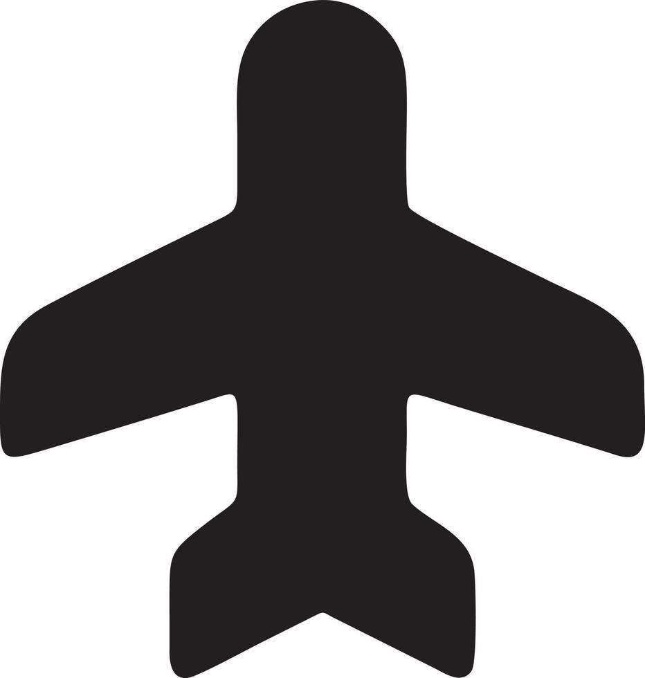 Plane icon symbol image vector, illustration of the flight aviation in black image. EPS 10 vector