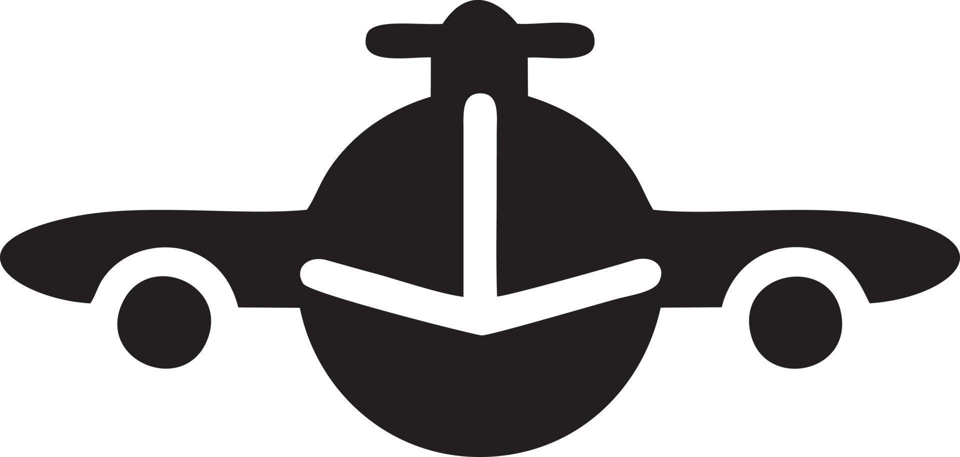 Plane icon symbol image vector, illustration of the flight aviation in black image. EPS 10 vector