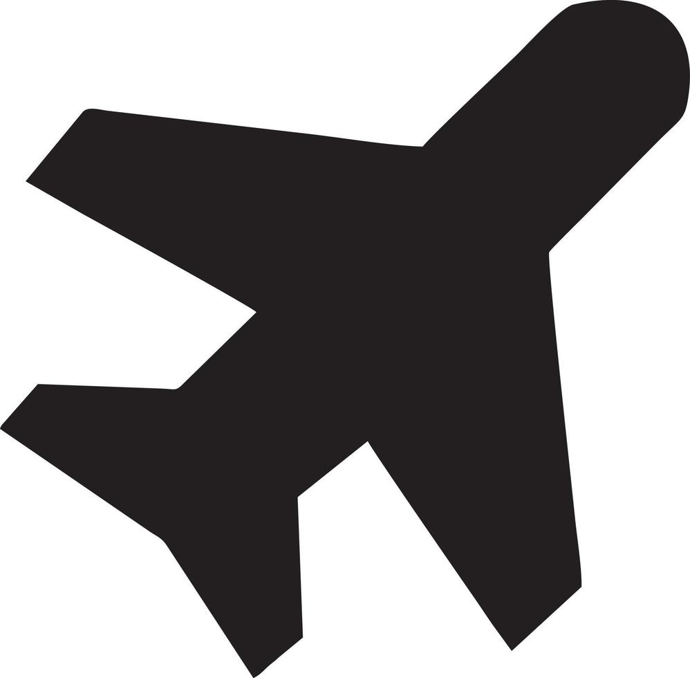 Plane icon symbol image vector, illustration of the flight aviation in black image. EPS 10 vector