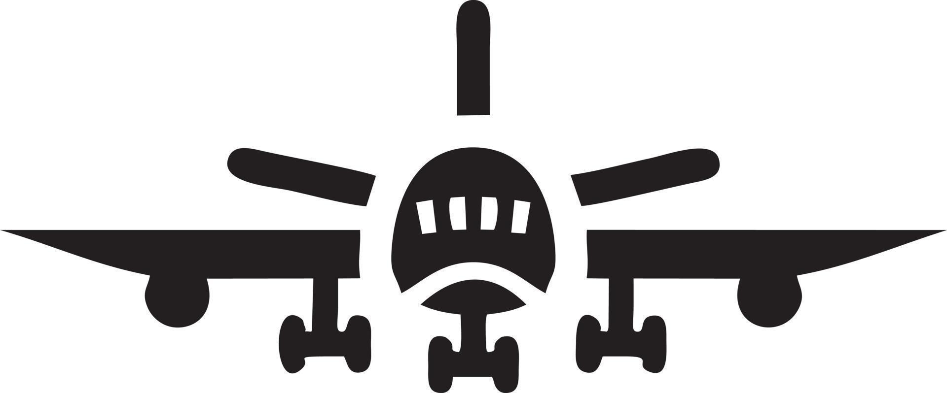 Plane icon symbol image vector, illustration of the flight aviation in black image. EPS 10 vector