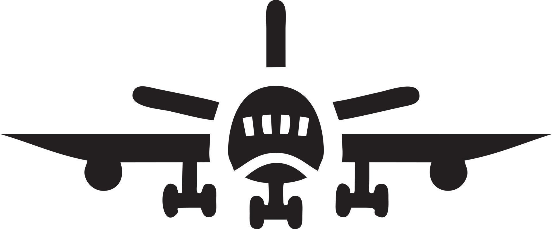 Plane icon symbol image vector, illustration of the flight aviation in black image. EPS 10 vector