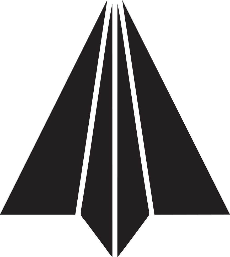 Paper plane icon symbol image vector, illustration of the flight aviation in black image. EPS 10 vector