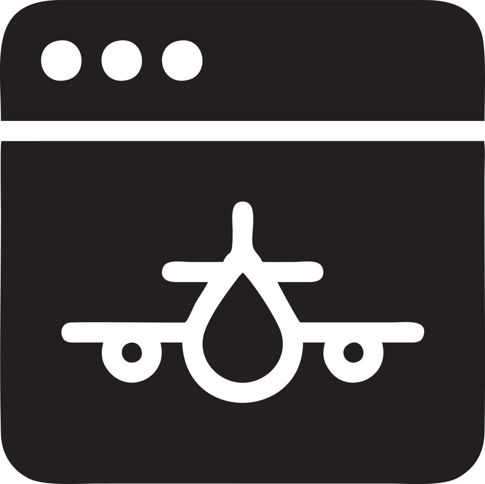 Plane icon symbol image vector, illustration of the flight aviation in black image. EPS 10 vector