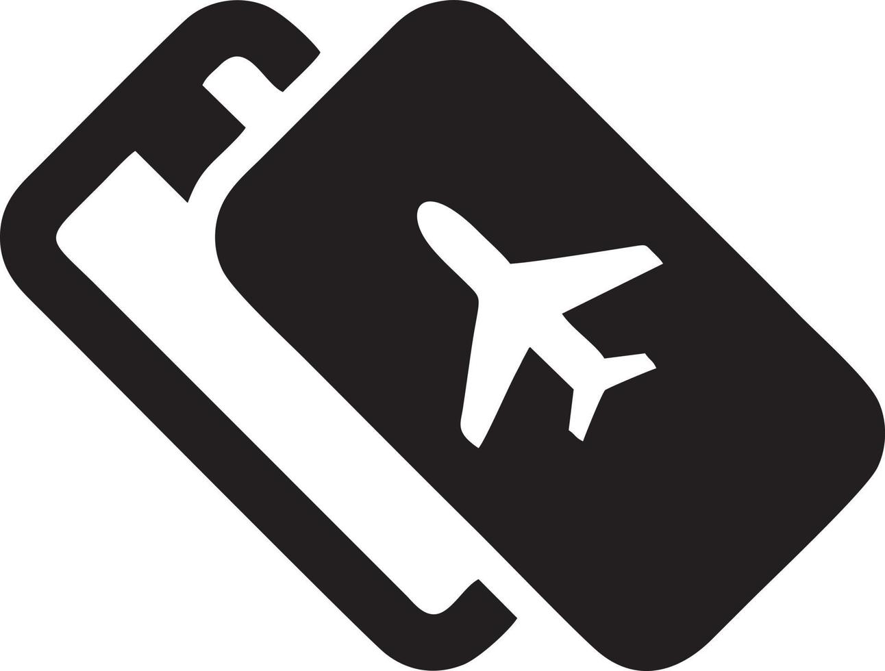 Plane icon symbol image vector, illustration of the flight aviation in black image. EPS 10 vector