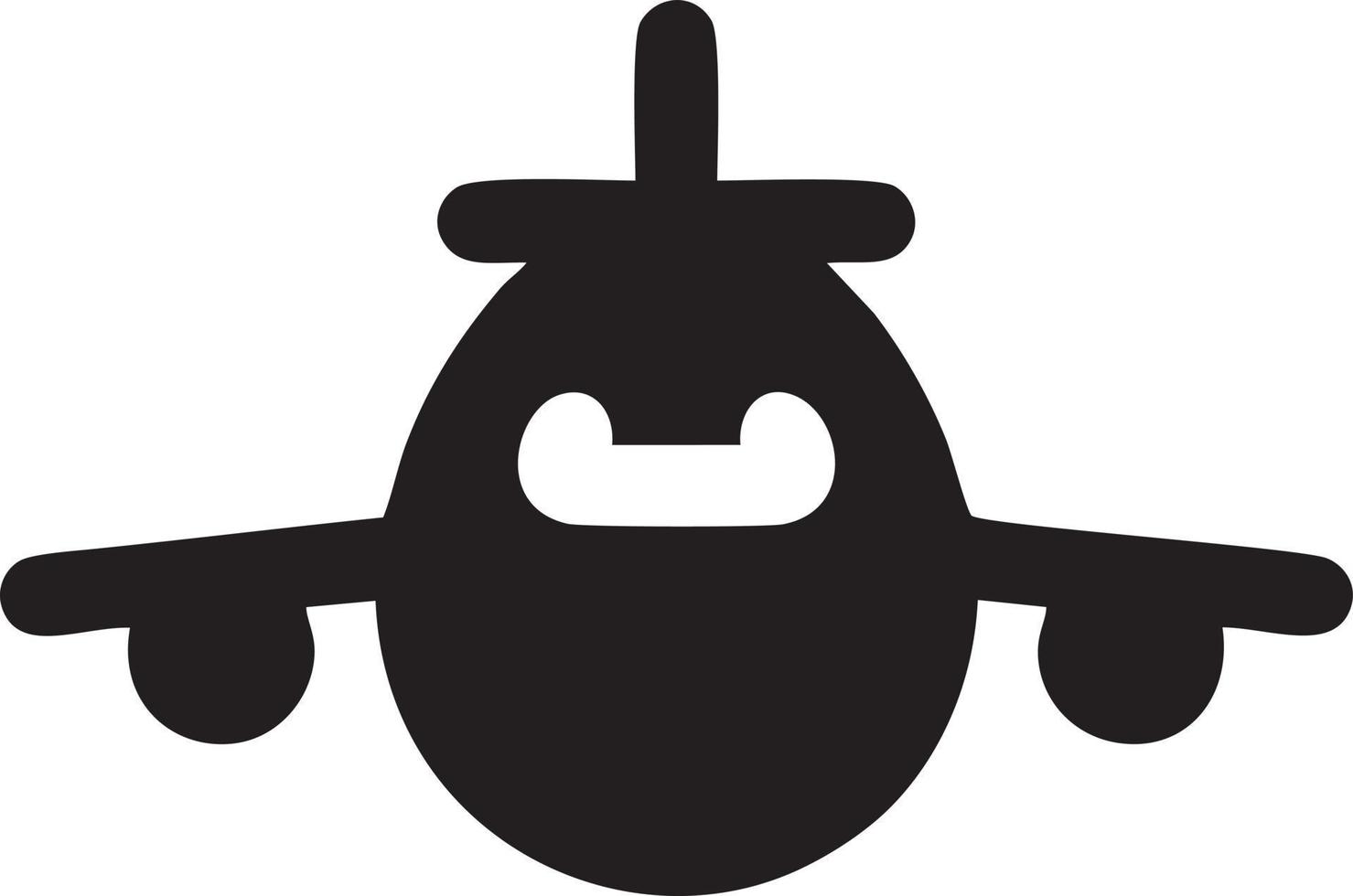 Plane icon symbol image vector, illustration of the flight aviation in black image. EPS 10 vector