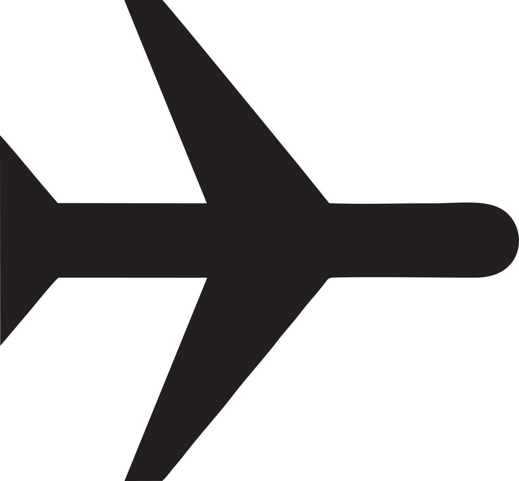 Plane icon symbol image vector, illustration of the flight aviation in black image. EPS 10 vector