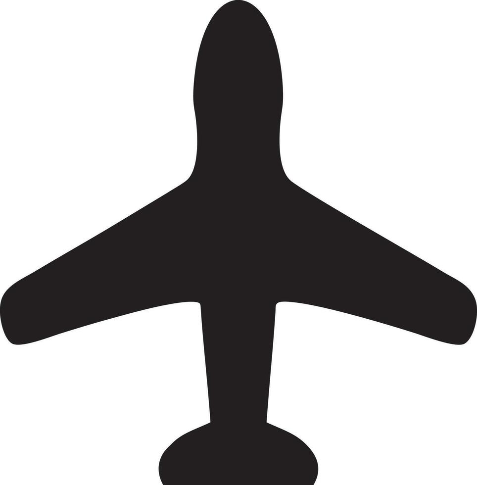 Plane icon symbol image vector, illustration of the flight aviation in black image. EPS 10 vector