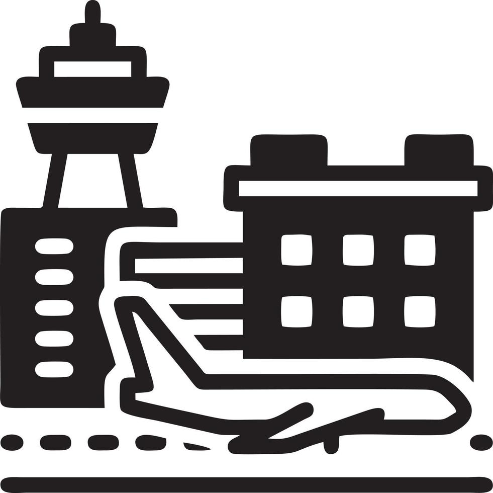 Airport icon symbol vector