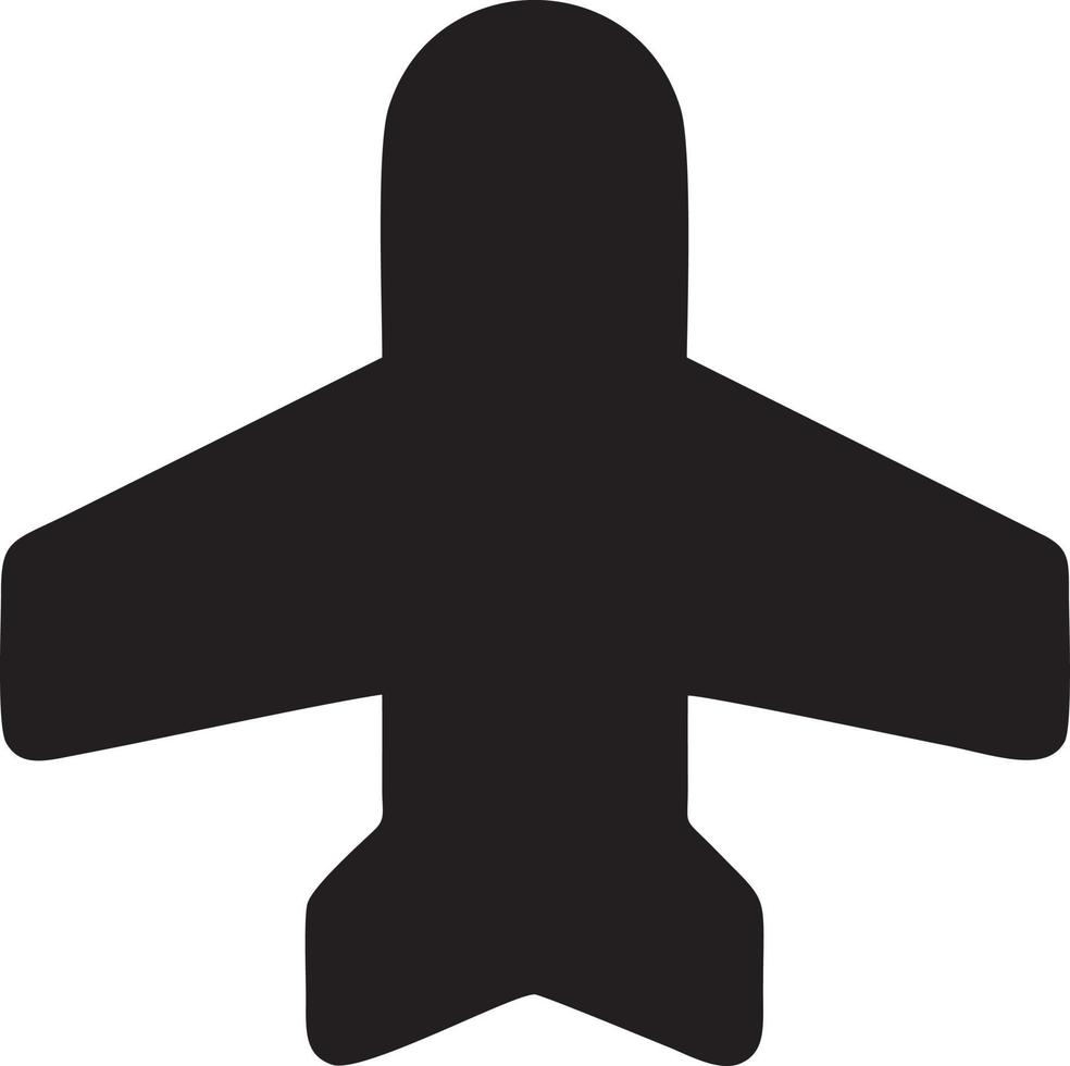 Plane icon symbol image vector, illustration of the flight aviation in black image. EPS 10 vector