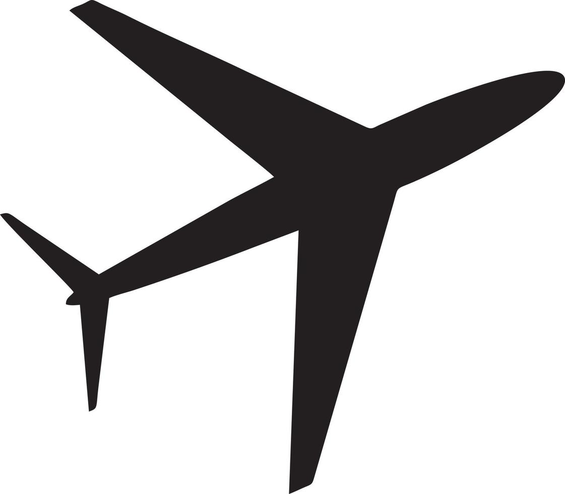 Plane icon symbol image vector, illustration of the flight aviation in black image. EPS 10 vector