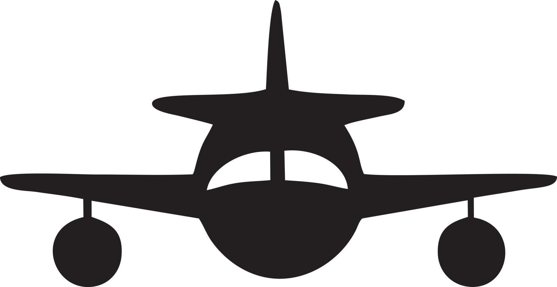 Plane icon symbol image vector, illustration of the flight aviation in black image. EPS 10 vector