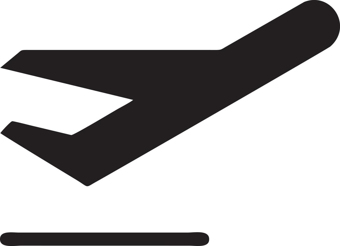 Plane icon symbol image vector, illustration of the flight aviation in black image. EPS 10 vector