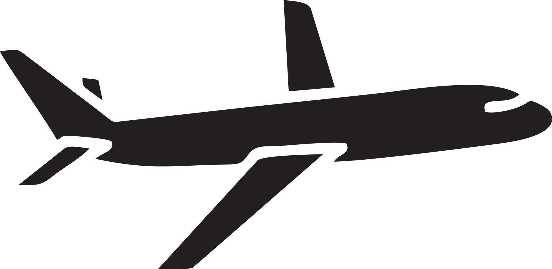 Plane icon symbol image vector, illustration of the flight aviation in black image. EPS 10 vector