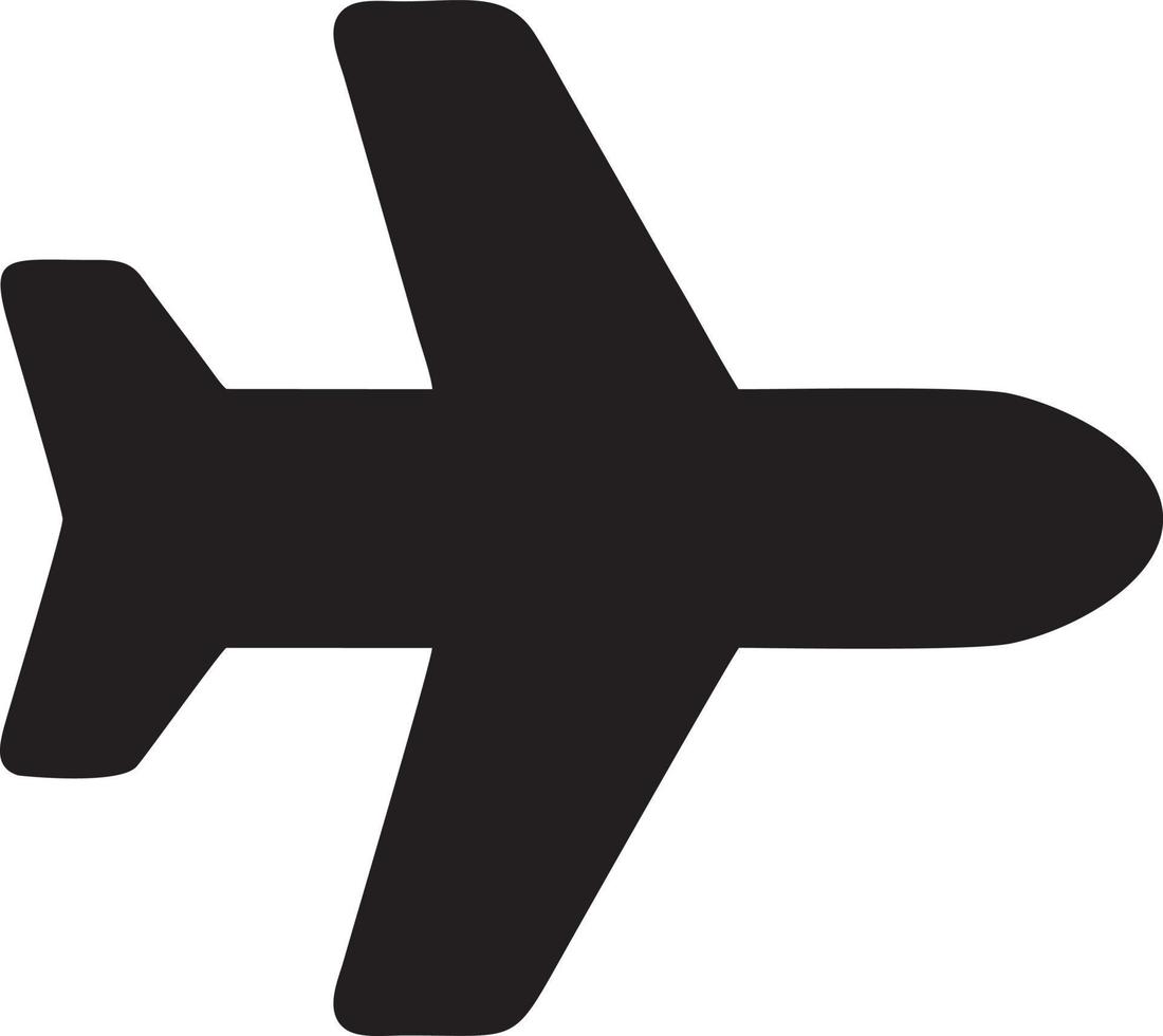 Plane icon symbol image vector, illustration of the flight aviation in black image. EPS 10 vector