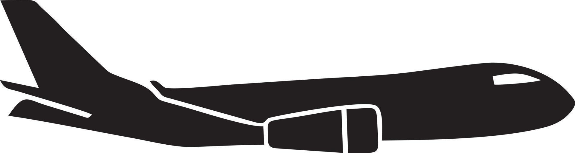 Plane icon symbol image vector, illustration of the flight aviation in black image. EPS 10 vector