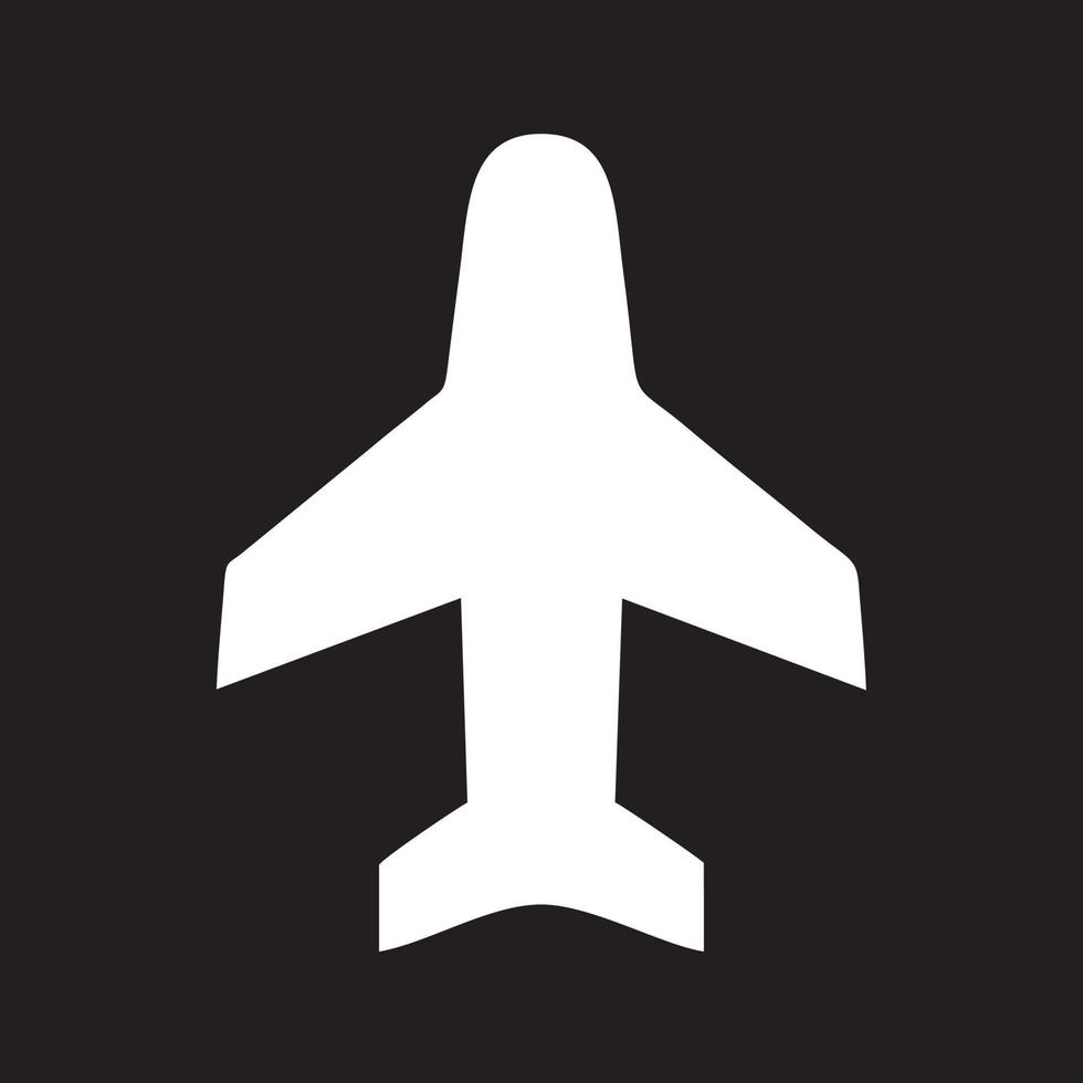 Plane icon symbol image vector, illustration of the flight aviation in black image. EPS 10 vector