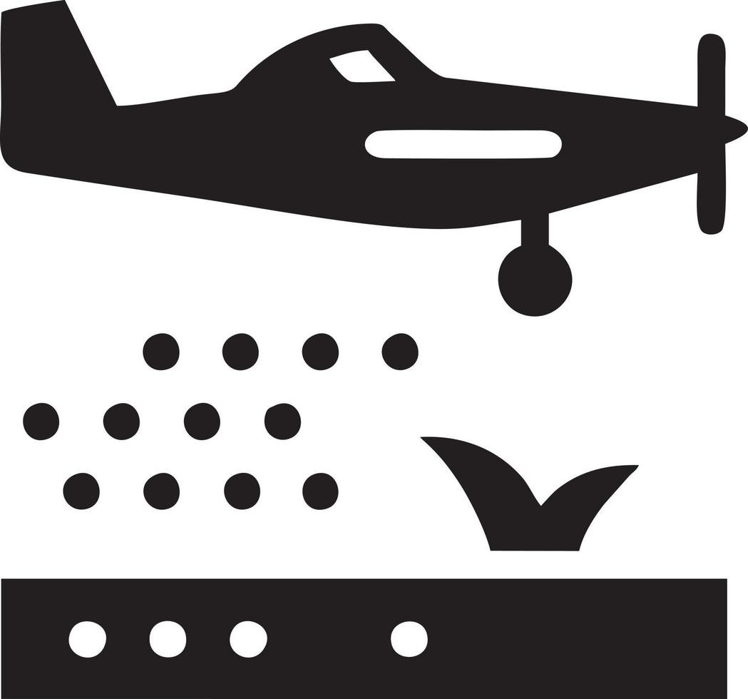 Plane icon symbol image vector, illustration of the flight aviation in black image. EPS 10 vector