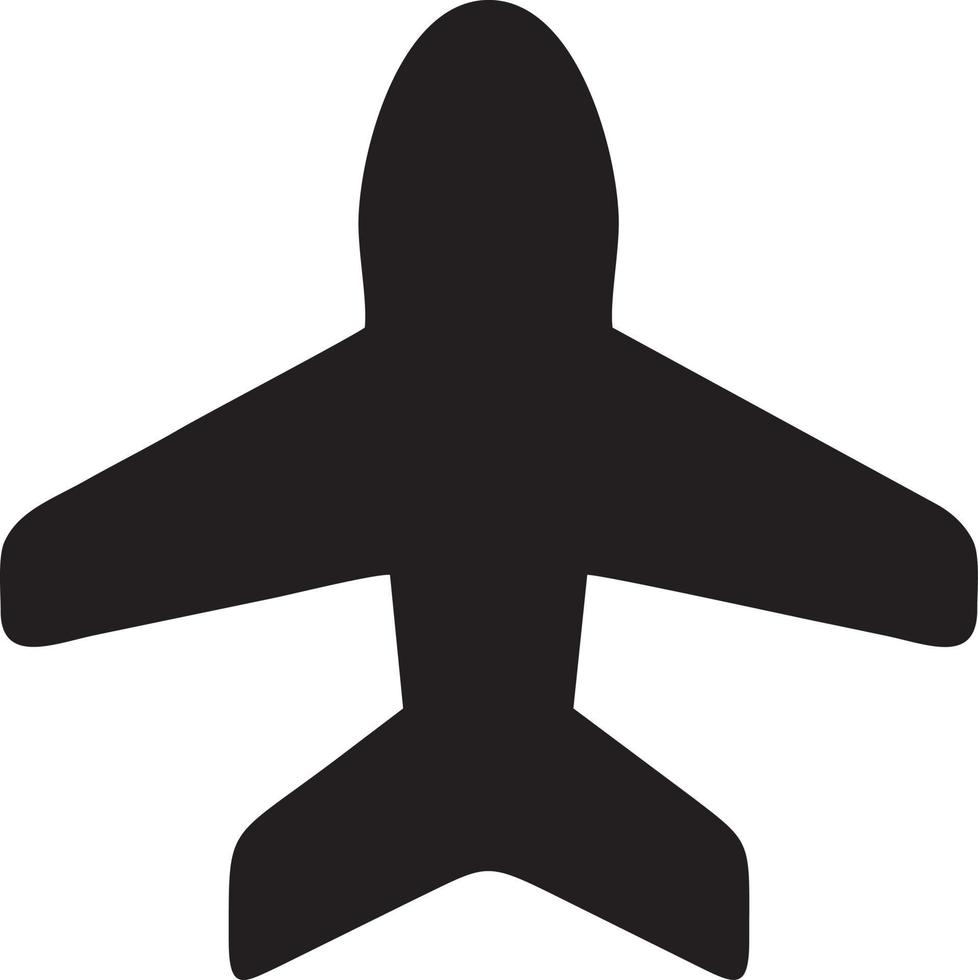 Plane icon symbol image vector, illustration of the flight aviation in black image. EPS 10 vector