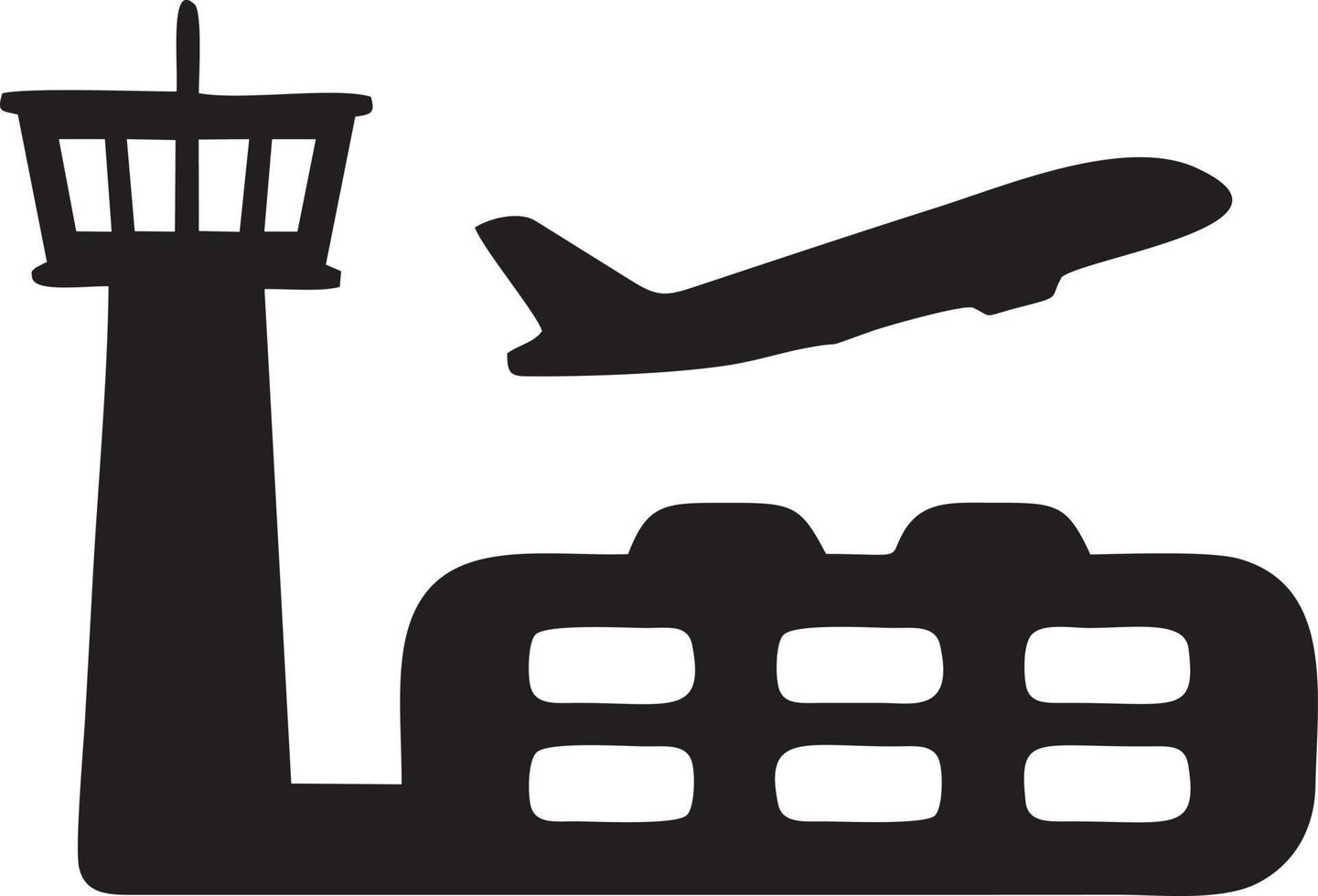 Plane icon symbol image vector, illustration of the flight aviation in black image. EPS 10 vector