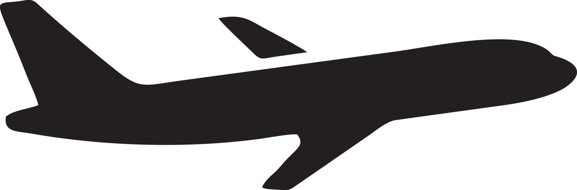 Plane icon symbol image vector, illustration of the flight aviation in black image. EPS 10 vector