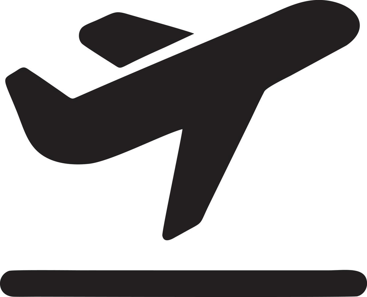 Plane icon symbol image vector, illustration of the flight aviation in black image. EPS 10 vector