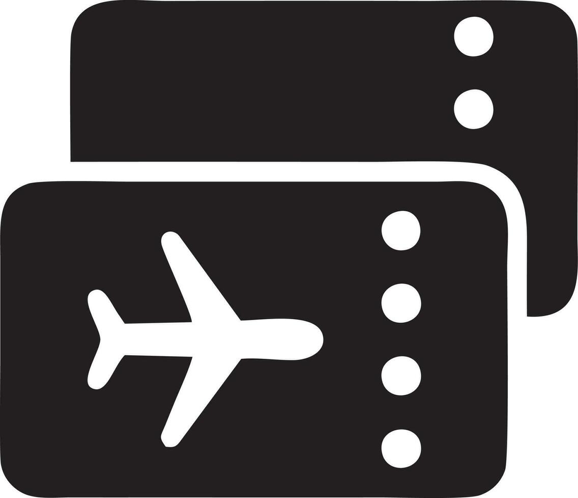 Plane icon symbol image vector, illustration of the flight aviation in black image. EPS 10 vector