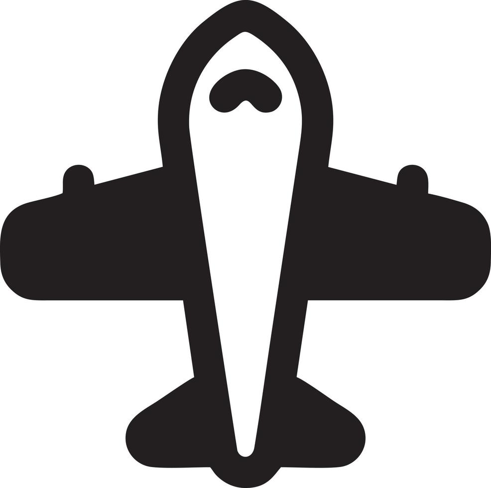 Plane icon symbol image vector, illustration of the flight aviation in black image. EPS 10 vector