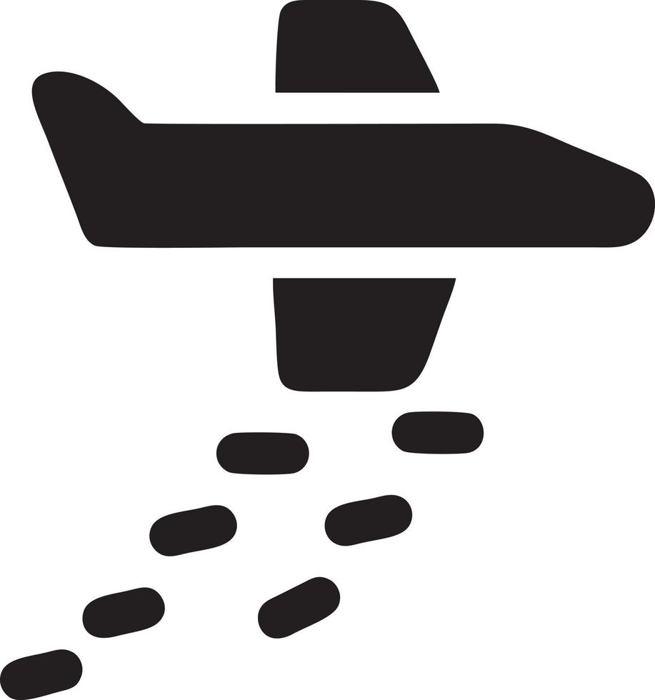 Plane icon symbol image vector, illustration of the flight aviation in black image. EPS 10 vector