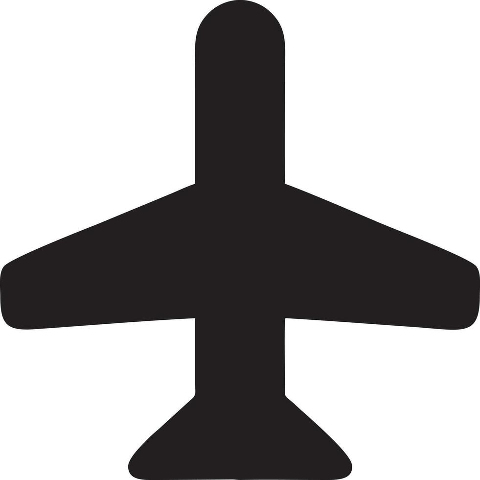 Plane icon symbol image vector, illustration of the flight aviation in black image. EPS 10 vector