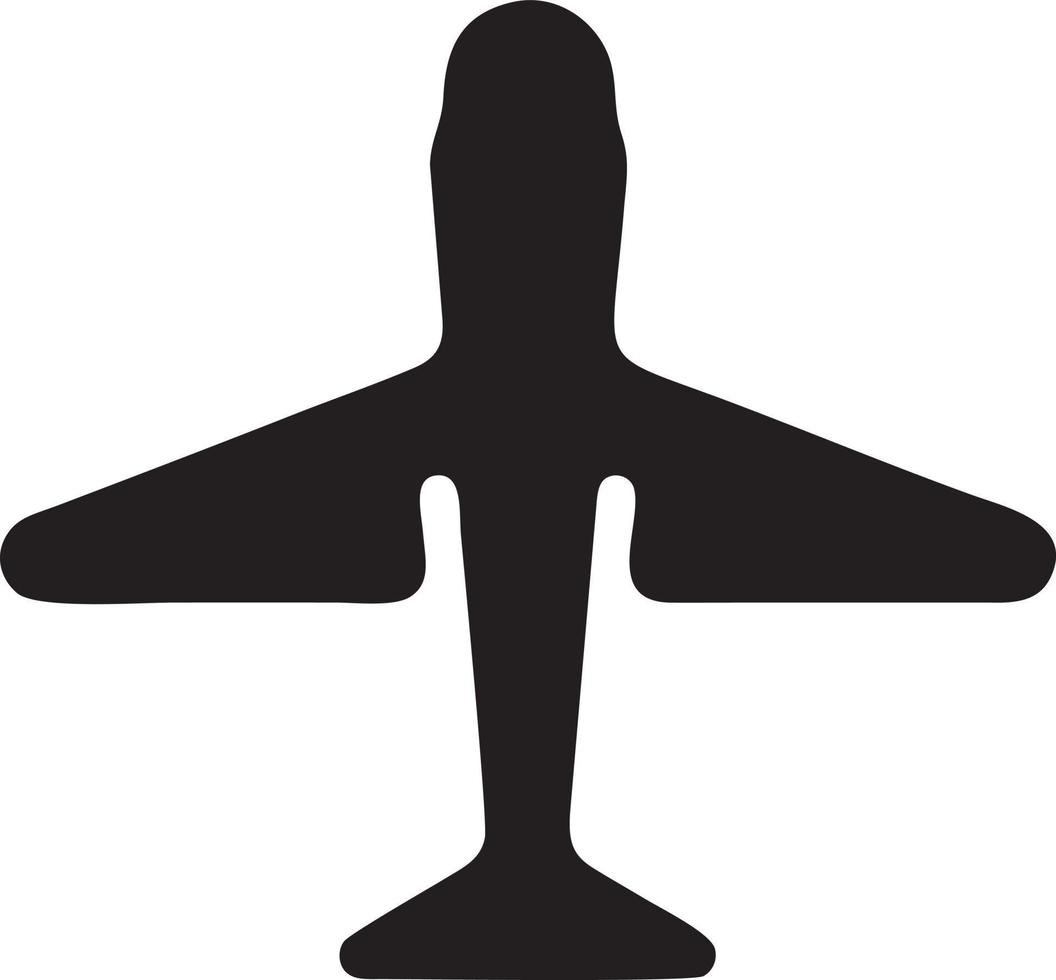 Plane icon symbol image vector, illustration of the flight aviation in black image. EPS 10 vector