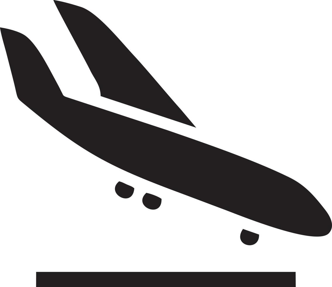 Plane icon symbol image vector, illustration of the flight aviation in black image. EPS 10 vector