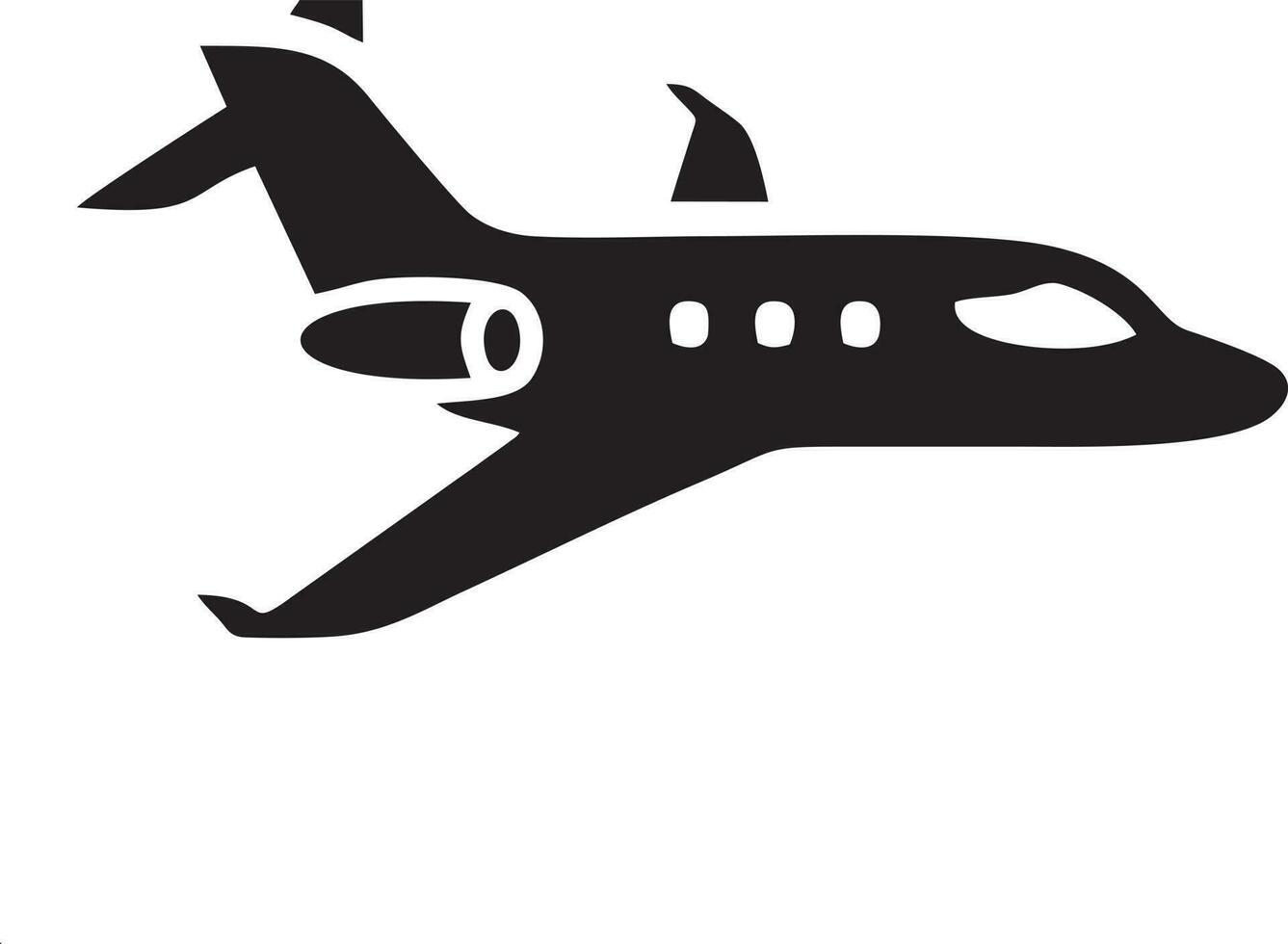 Plane icon symbol image vector, illustration of the flight aviation in black image. EPS 10 vector