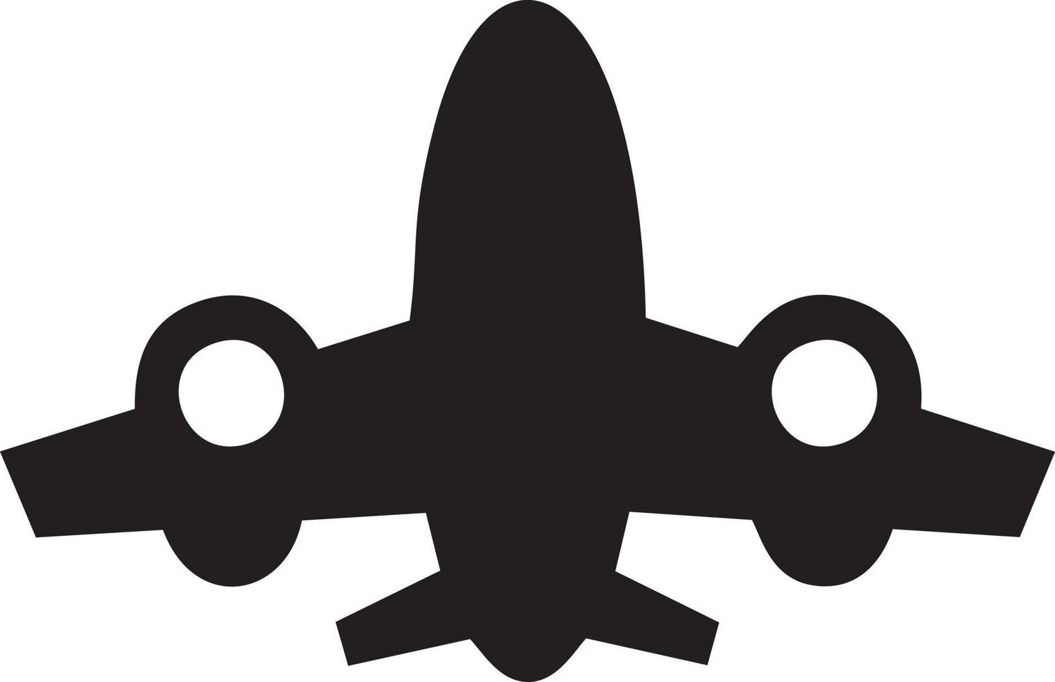 Plane icon symbol image vector, illustration of the flight aviation in black image. EPS 10 vector