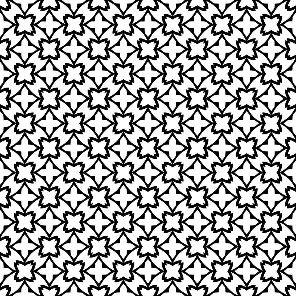 Black and white seamless pattern texture. Greyscale ornamental graphic design. vector