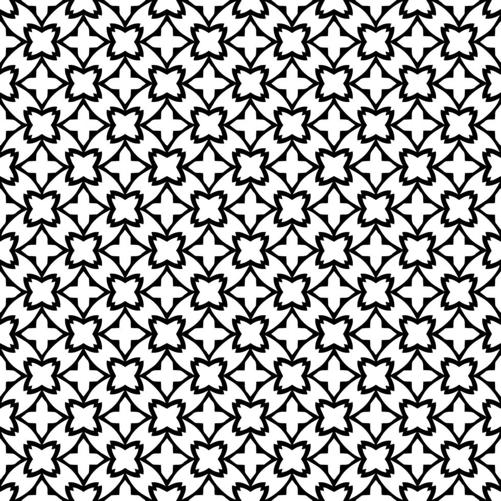 Black and white seamless pattern texture. Greyscale ornamental graphic design. vector