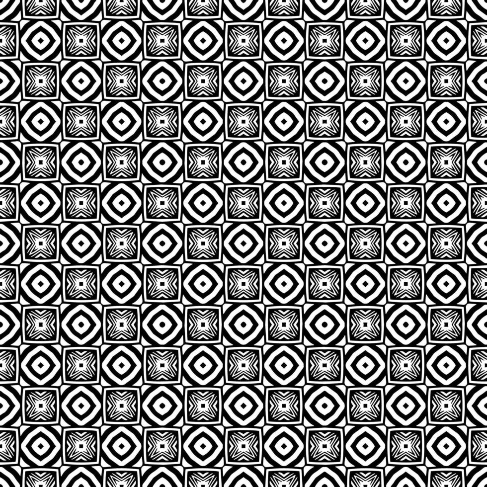 Black and white seamless pattern texture. Greyscale ornamental graphic design. vector