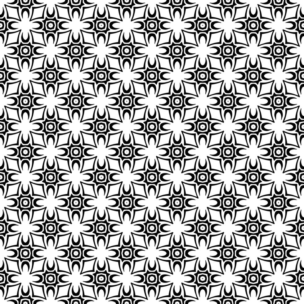 Black and white seamless pattern texture. Greyscale ornamental graphic design. vector