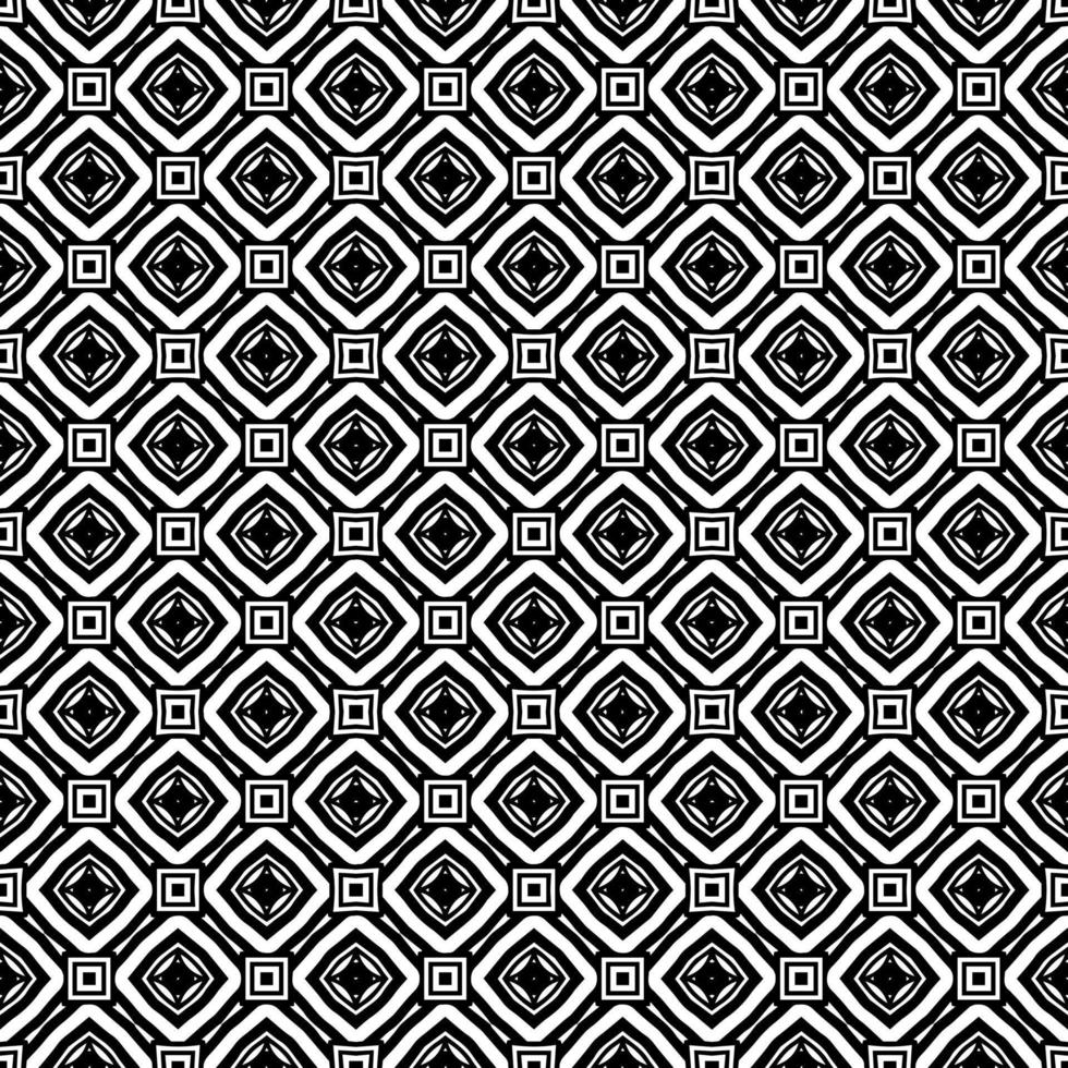 Black and white seamless pattern texture. Greyscale ornamental graphic design. vector
