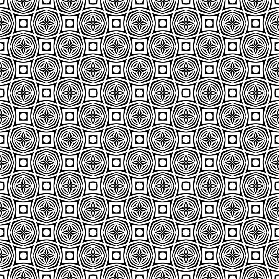 Black and white seamless pattern texture. Greyscale ornamental graphic design. vector