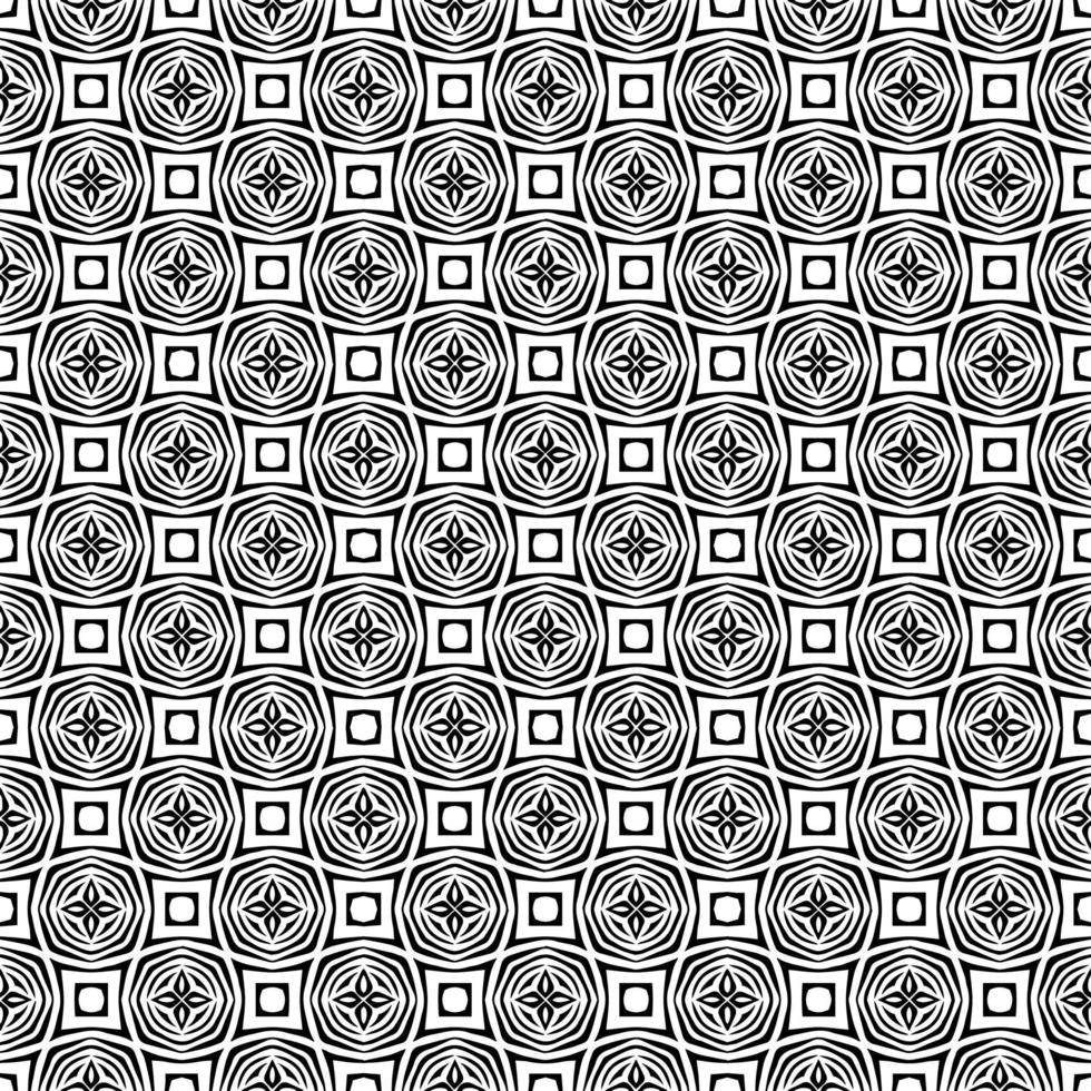 Black and white seamless pattern texture. Greyscale ornamental graphic design. vector