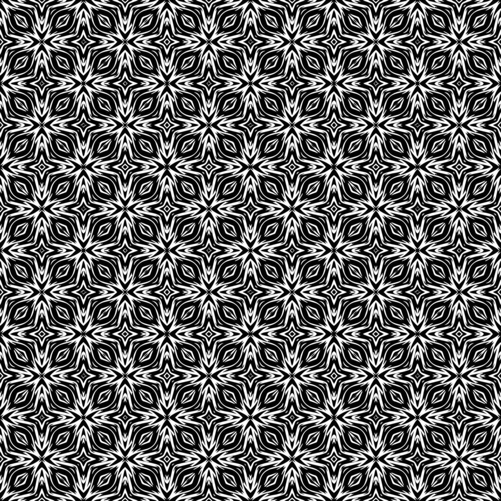 Black and white seamless pattern texture. Greyscale ornamental graphic design. vector