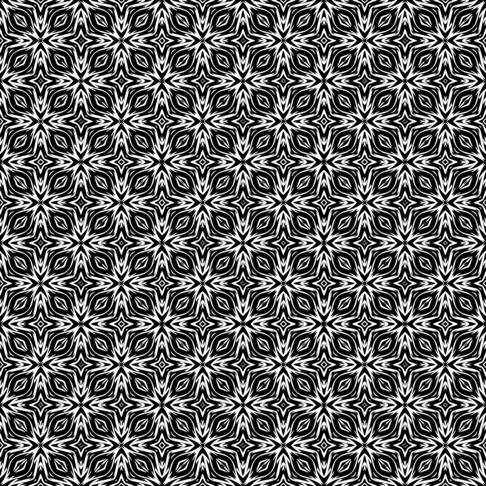 Black and white seamless pattern texture. Greyscale ornamental graphic design. vector