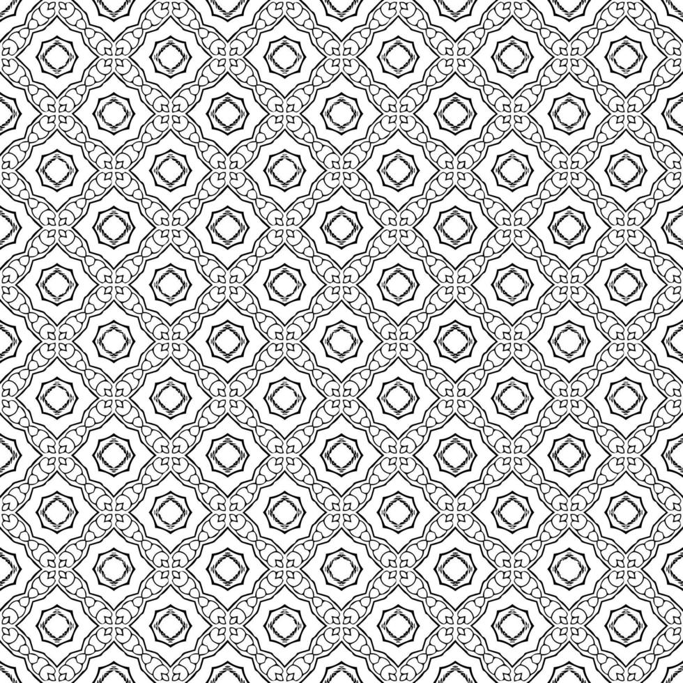 Black and white seamless pattern texture. Greyscale ornamental graphic design. vector