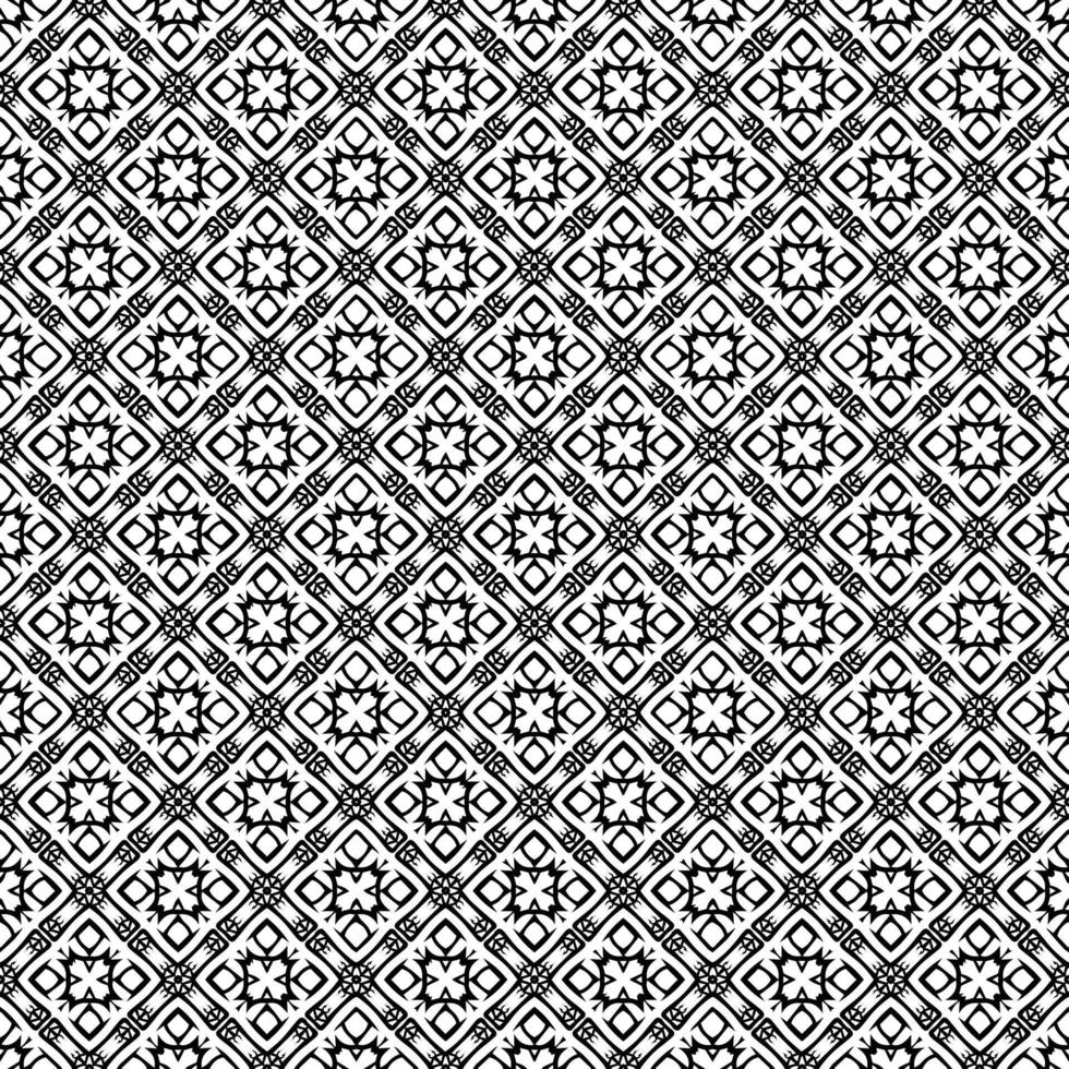 Black and white seamless pattern texture. Greyscale ornamental graphic design. vector